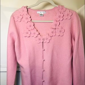 Jillian Jones Pink 100%Wool Sweater PM